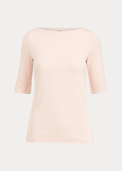 Ralph Lauren Cotton Boatneck Top Dame Danmark (EPCLH4815)